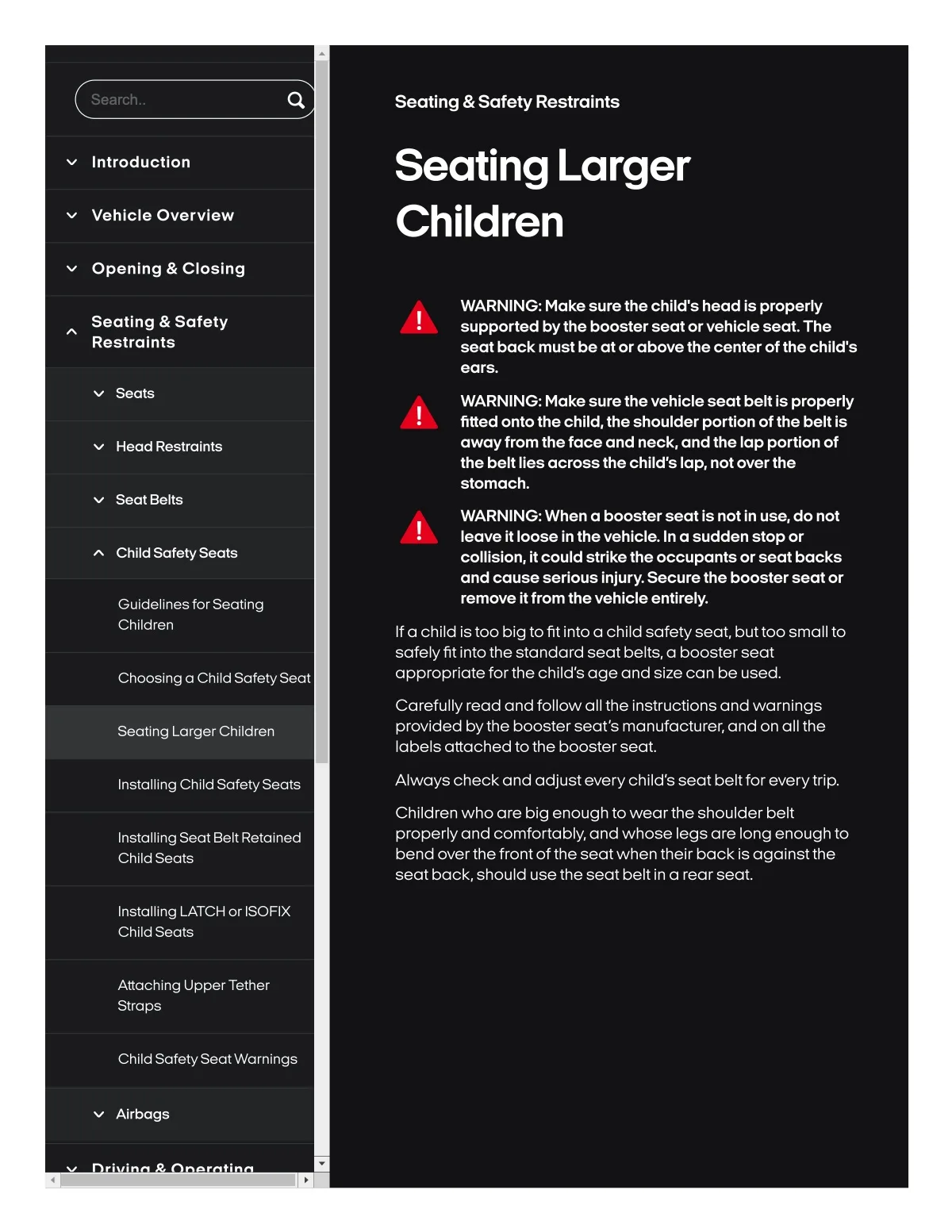 Fisker Ocean manual PDF page 122