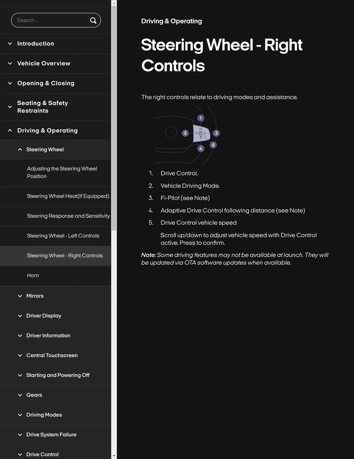Fisker Ocean manual PDF page 142