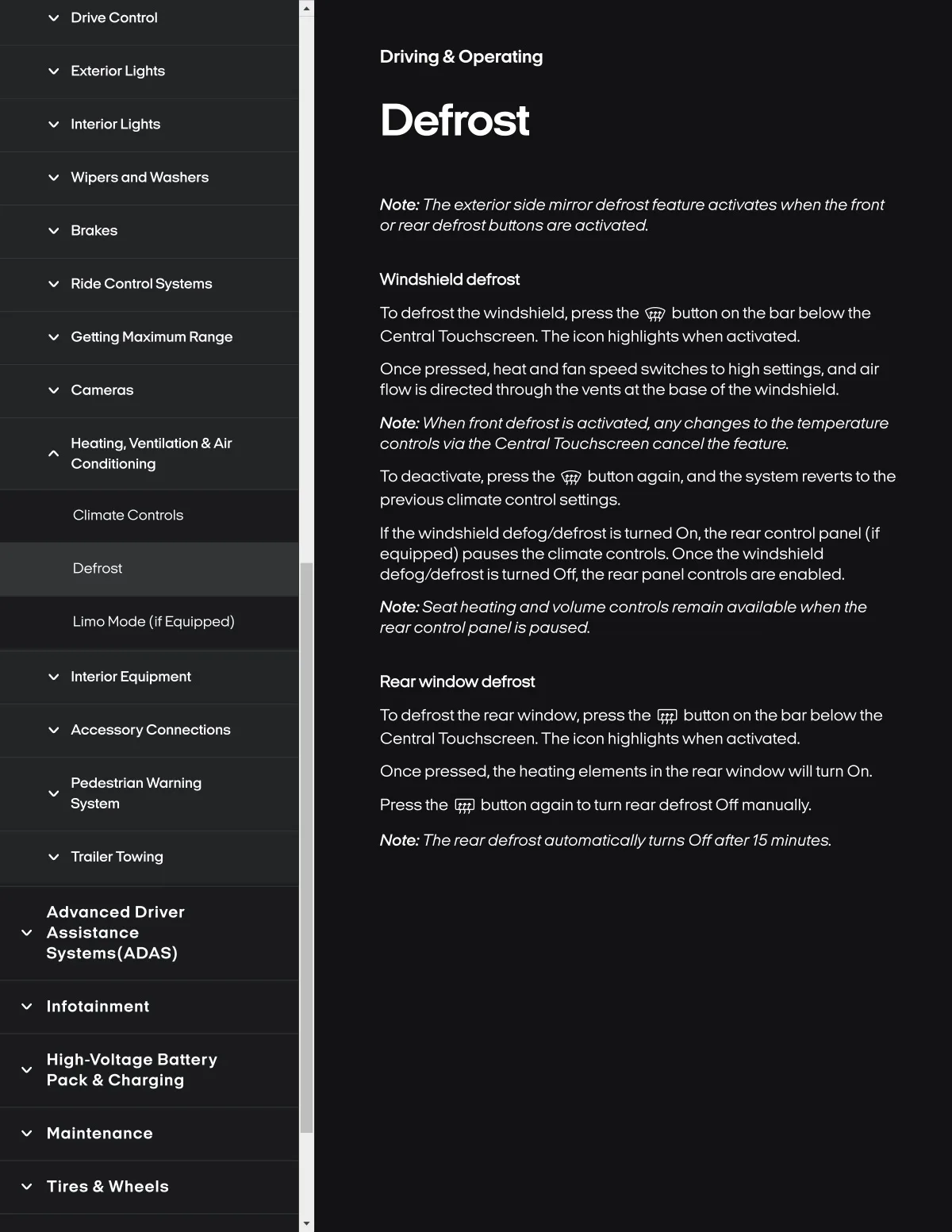 Fisker Ocean manual PDF page 192