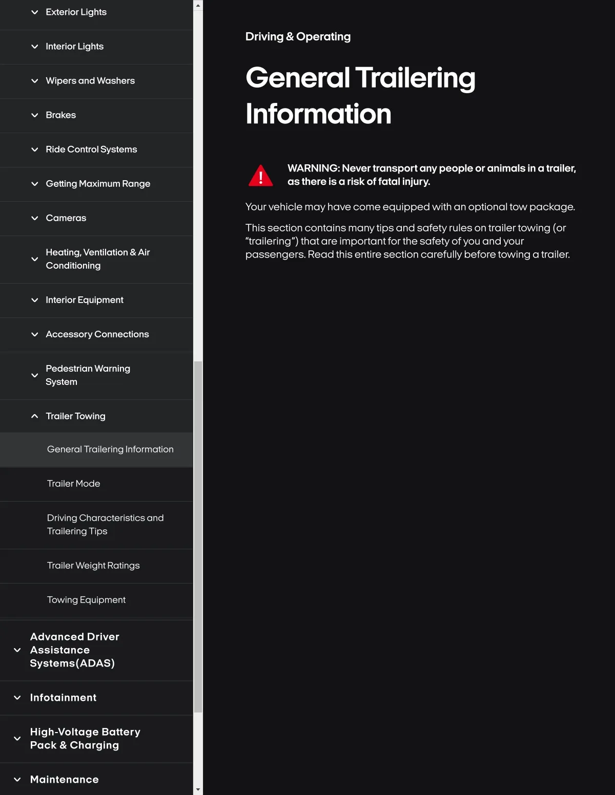 Fisker Ocean manual PDF page 210