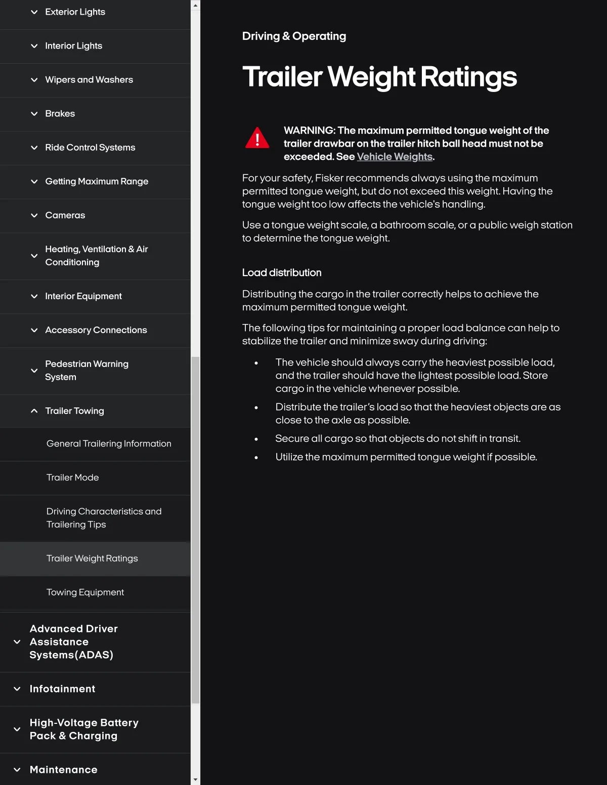 Fisker Ocean manual PDF page 214