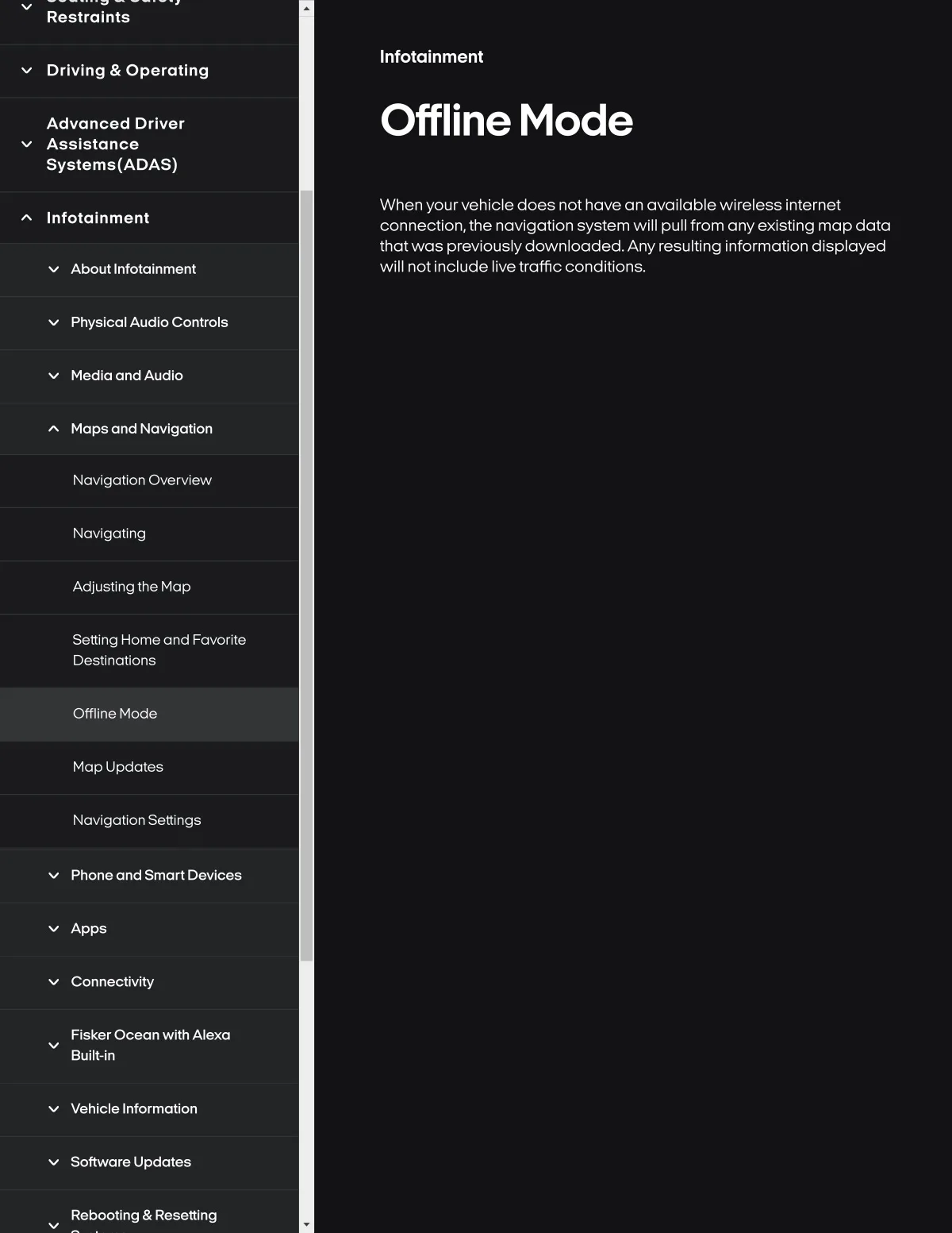Fisker Ocean manual PDF page 238