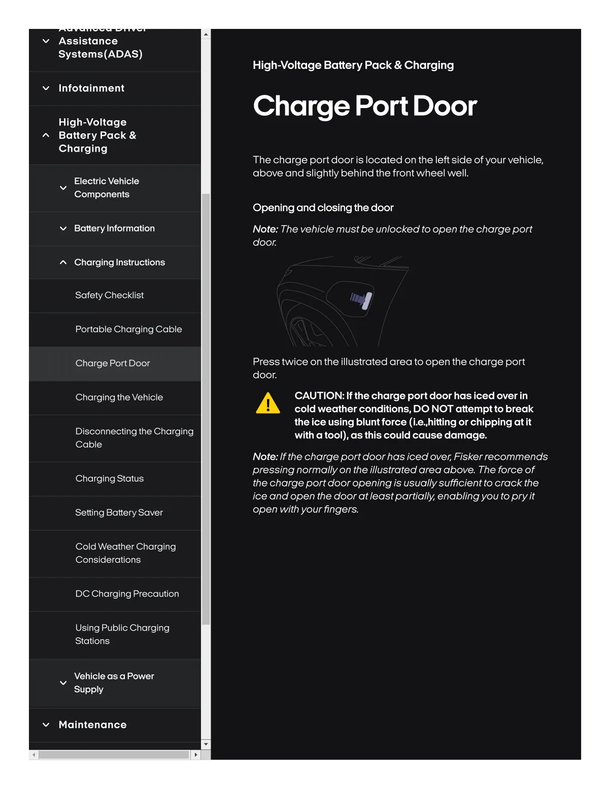 Fisker Ocean manual PDF page 274
