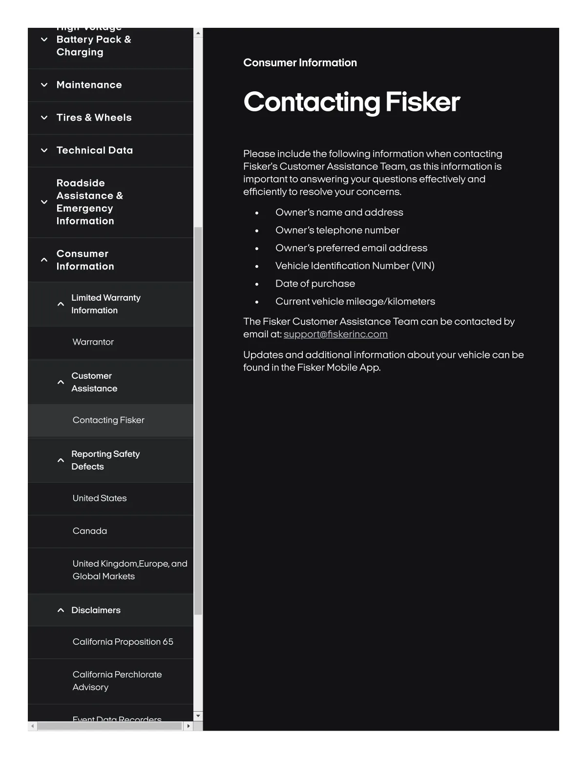 Fisker Ocean manual PDF page 371