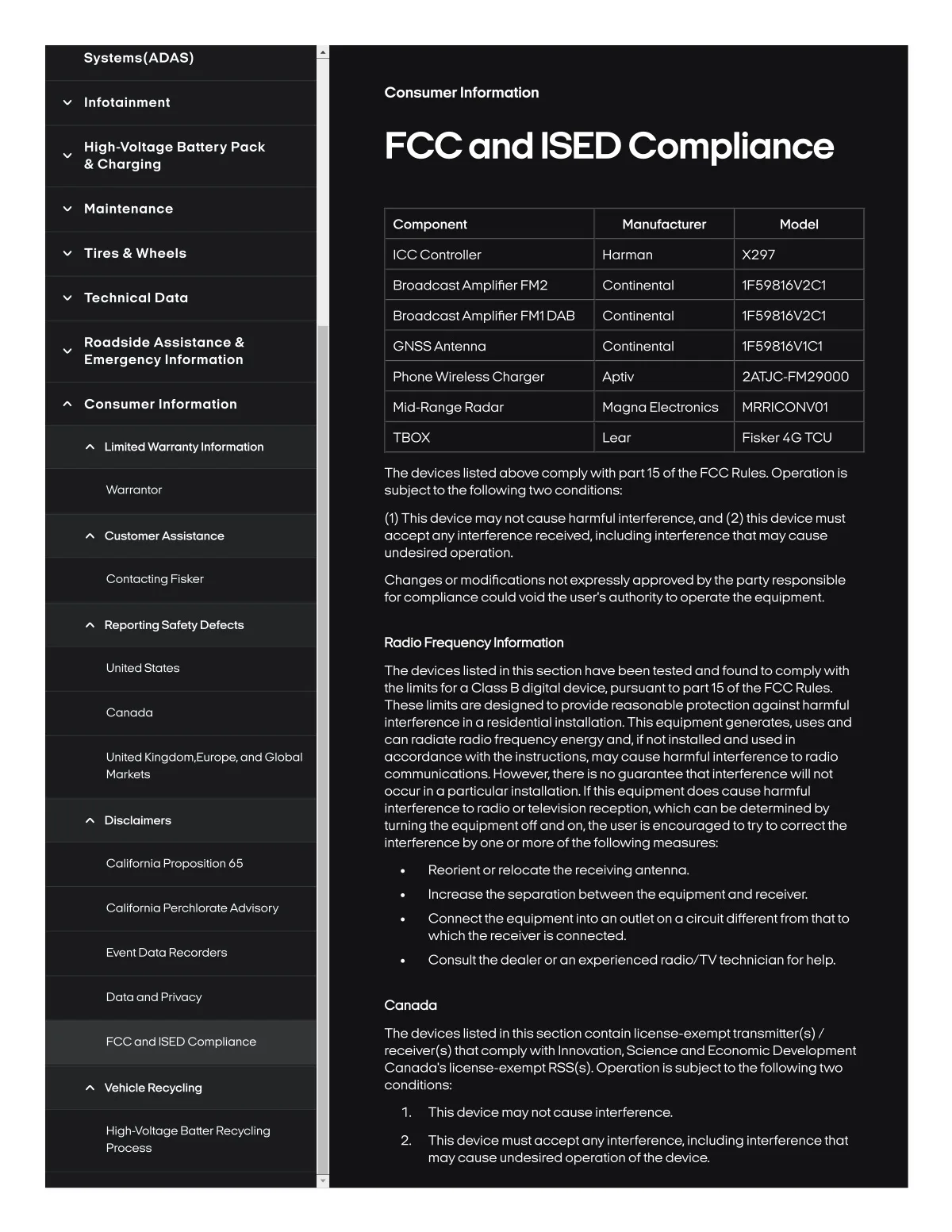 Fisker Ocean manual PDF page 375